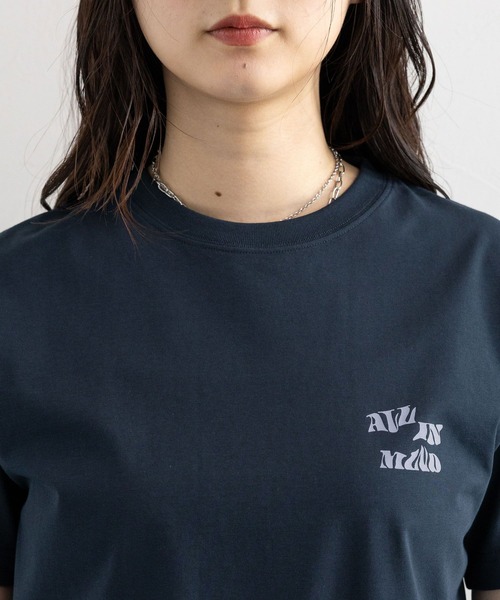 RAGEBLUE（レイジブルー）の「フロントロゴプリントTシャツ（Tシャツ/カットソー・レディース・ブルー/ホワイト/ネイビー・FREE）」の5枚目の写真