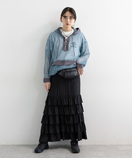 RAGEBLUE（レイジブルー）の「フロントロゴプリントTシャツ（Tシャツ/カットソー・レディース・ブルー/ホワイト/ネイビー・FREE）」の12枚目の写真