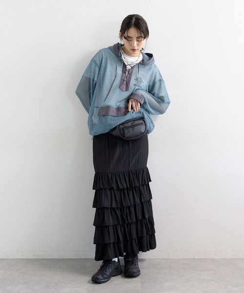 RAGEBLUE（レイジブルー）の「フロントロゴプリントTシャツ（Tシャツ/カットソー・レディース・ブルー/ホワイト/ネイビー・FREE）」の13枚目の写真