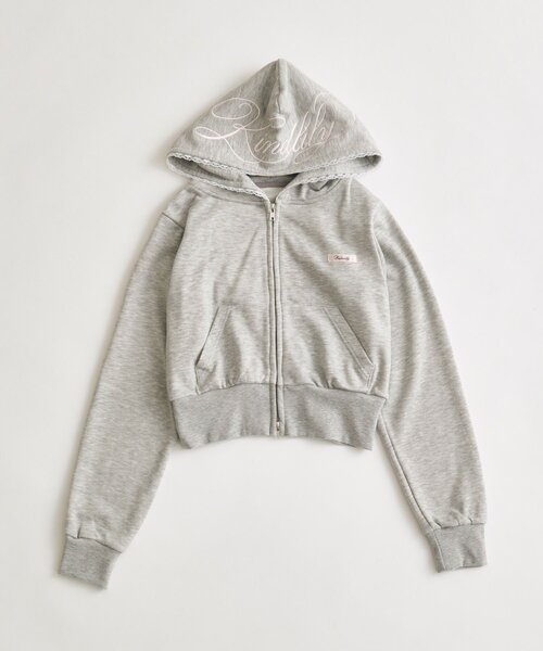 OLIVE des OLIVE（オリーブデオリーブ）の「フード刺繍ロゴパーカー（パーカー・レディース・トップグレー/ドット/ピンク・FREE）」の13枚目の写真