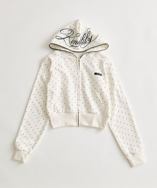 OLIVE des OLIVE（オリーブデオリーブ）の「フード刺繍ロゴパーカー（パーカー・レディース・トップグレー/ドット/ピンク・FREE）」の20枚目の写真