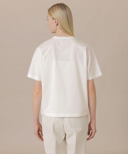 MACKINTOSH LONDON（マッキントッシュ ロンドン）の「【婦人画報4月号掲載】【The Essential Collection】プレーティング天竺Tシャツ（Tシャツ/カットソー・レディース・ベージュ/ピンク系その他2/ブラック/オフホワイト・38）」の11枚目の写真