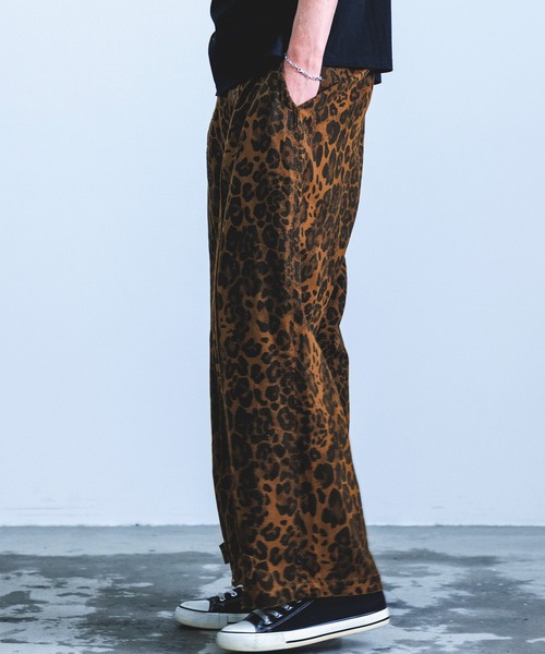Revo.（レボ）の「Revo. アニマル レオパードパターン 2way ワイドパンツ（その他パンツ・メンズ・ホワイト/オリーブ/ブラウン・1/2）」の19枚目の写真