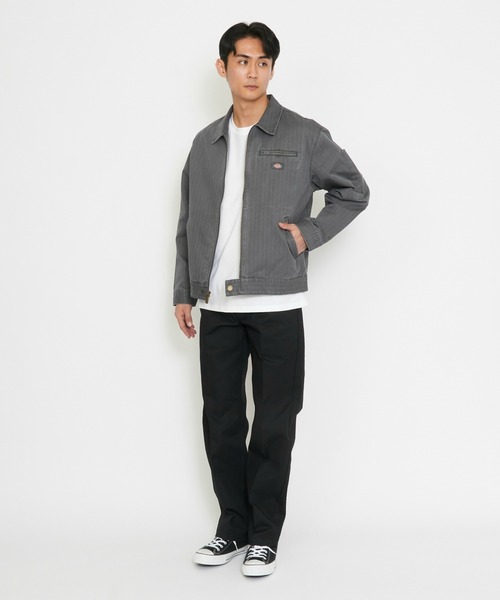 Dickies(ディッキーズ)の「Dickies/ディッキーズ ヘリンボーン ジャケット/デニムジャケット風/ワークジャケット(その他アウター・メンズ・ブラック/ブラウン・X-LARGE/MEDIUM/LARGE)」の3枚目の写真