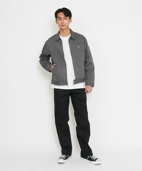 Dickies(ディッキーズ)の「Dickies/ディッキーズ ヘリンボーン ジャケット/デニムジャケット風/ワークジャケット(その他アウター・メンズ・ブラック/ブラウン・X-LARGE/MEDIUM/LARGE)」の4枚目の写真
