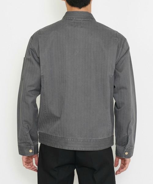 Dickies(ディッキーズ)の「Dickies/ディッキーズ ヘリンボーン ジャケット/デニムジャケット風/ワークジャケット(その他アウター・メンズ・ブラック/ブラウン・X-LARGE/MEDIUM/LARGE)」の7枚目の写真