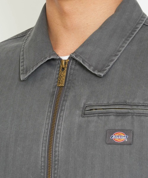 Dickies(ディッキーズ)の「Dickies/ディッキーズ ヘリンボーン ジャケット/デニムジャケット風/ワークジャケット(その他アウター・メンズ・ブラック/ブラウン・X-LARGE/MEDIUM/LARGE)」の9枚目の写真