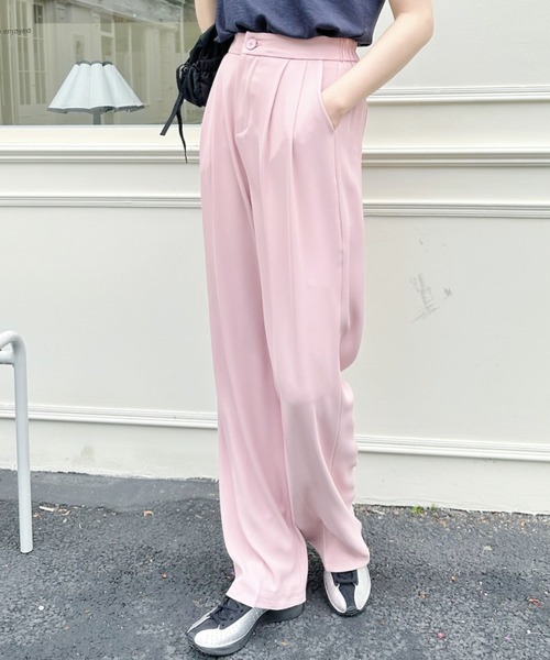 Ada.（エイダ）の「2タック ワイドデザイン スラックス（スラックス・レディース・ピンク/グレー/ベージュ/ブラック・M/S）」の15枚目の写真