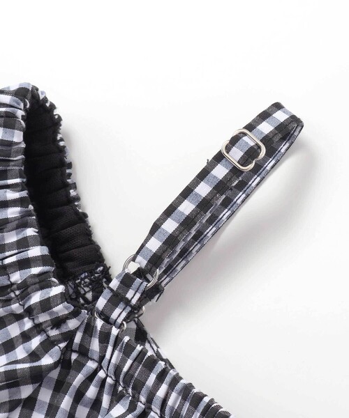 ZIDDY（ジディ）の「2WAYオフショルダーシャーリングトップスブラウス(130~160cm)（シャツ/ブラウス・キッズ・ブラック/ブラック系その他・FREE/140cm/130cm/150cm）」の3枚目の写真