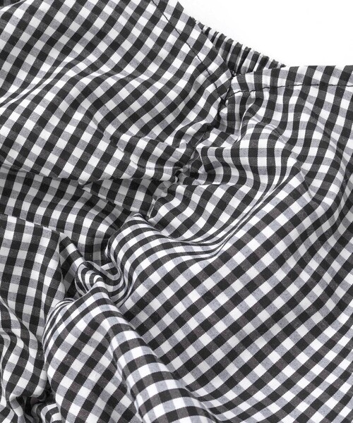 ZIDDY（ジディ）の「2WAYオフショルダーシャーリングトップスブラウス(130~160cm)（シャツ/ブラウス・キッズ・ブラック/ブラック系その他・FREE/140cm/130cm/150cm）」の5枚目の写真