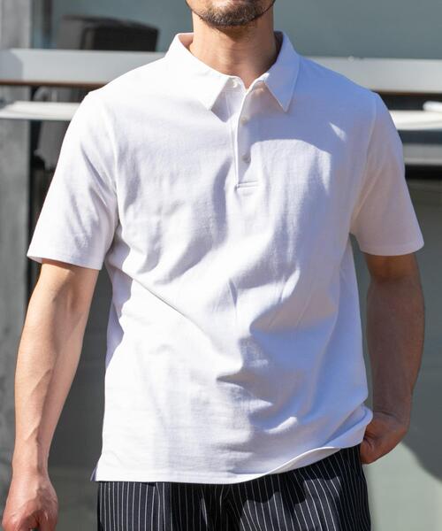 URBAN RESEARCH ROSSO MEN（アーバンリサーチロッソメン）の「『XLサイズあり』『UR TECH』汗ジミ防止ポロシャツ（ポロシャツ・メンズ・グレー/ネイビー/ホワイト/ライトブルー/ブラック・MEDIUM/X-LARGE/LARGE/SMALL）」の11枚目の写真