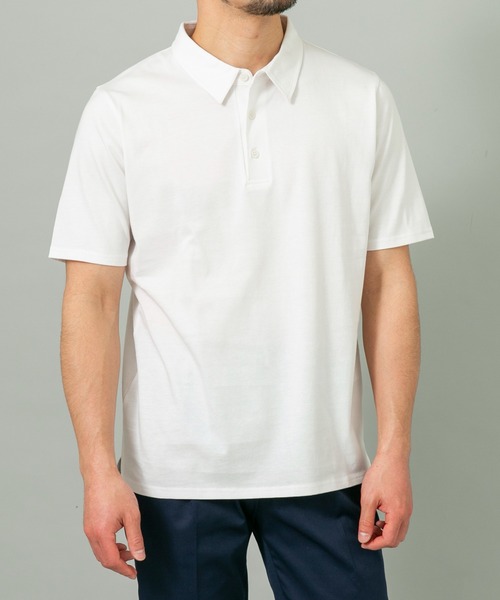 URBAN RESEARCH ROSSO MEN（アーバンリサーチロッソメン）の「『XLサイズあり』『UR TECH』汗ジミ防止ポロシャツ（ポロシャツ・メンズ・グレー/ネイビー/ホワイト/ライトブルー/ブラック・MEDIUM/X-LARGE/LARGE/SMALL）」の6枚目の写真