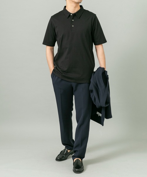 URBAN RESEARCH ROSSO MEN（アーバンリサーチロッソメン）の「『XLサイズあり』『UR TECH』汗ジミ防止ポロシャツ（ポロシャツ・メンズ・グレー/ネイビー/ホワイト/ライトブルー/ブラック・MEDIUM/X-LARGE/LARGE/SMALL）」の14枚目の写真