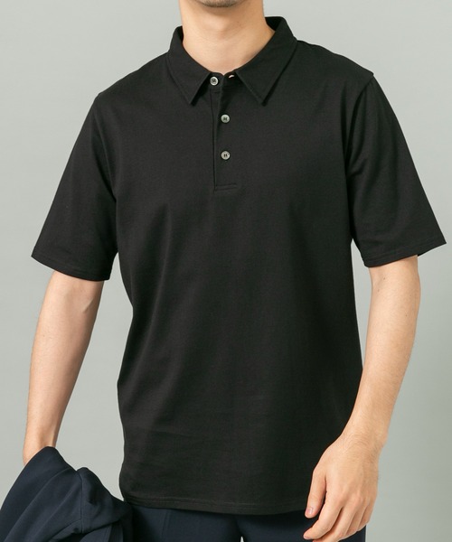 URBAN RESEARCH ROSSO MEN（アーバンリサーチロッソメン）の「『XLサイズあり』『UR TECH』汗ジミ防止ポロシャツ（ポロシャツ・メンズ・グレー/ネイビー/ホワイト/ライトブルー/ブラック・MEDIUM/X-LARGE/LARGE/SMALL）」の12枚目の写真