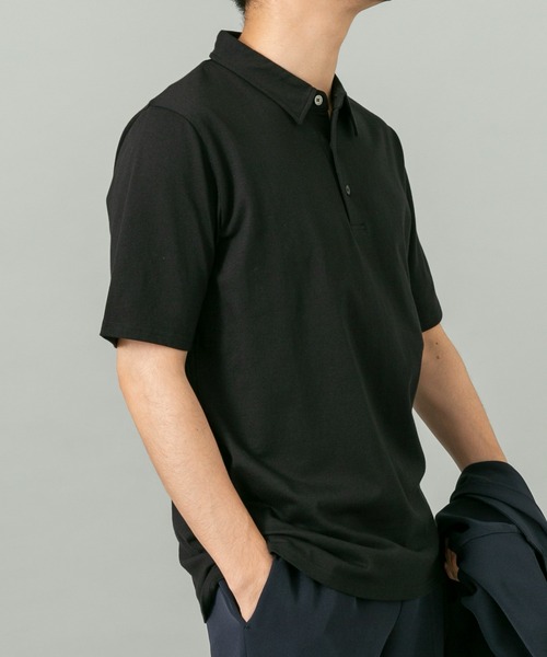 URBAN RESEARCH ROSSO MEN（アーバンリサーチロッソメン）の「『XLサイズあり』『UR TECH』汗ジミ防止ポロシャツ（ポロシャツ・メンズ・グレー/ネイビー/ホワイト/ライトブルー/ブラック・MEDIUM/X-LARGE/LARGE/SMALL）」の13枚目の写真