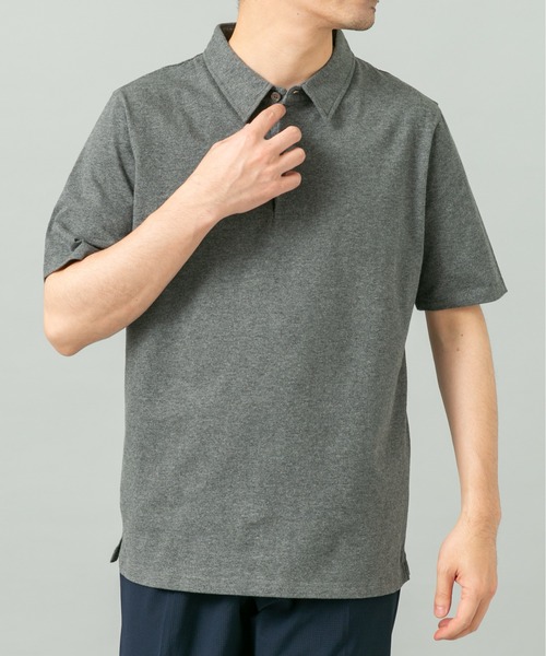 URBAN RESEARCH ROSSO MEN（アーバンリサーチロッソメン）の「『XLサイズあり』『UR TECH』汗ジミ防止ポロシャツ（ポロシャツ・メンズ・グレー/ネイビー/ホワイト/ライトブルー/ブラック・MEDIUM/X-LARGE/LARGE/SMALL）」の16枚目の写真