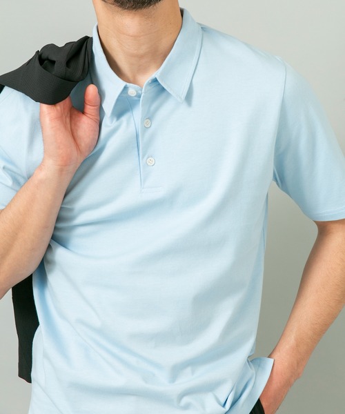 URBAN RESEARCH ROSSO MEN（アーバンリサーチロッソメン）の「『XLサイズあり』『UR TECH』汗ジミ防止ポロシャツ（ポロシャツ・メンズ・グレー/ネイビー/ホワイト/ライトブルー/ブラック・MEDIUM/X-LARGE/LARGE/SMALL）」の19枚目の写真