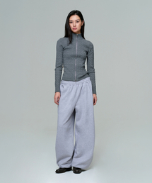 ERA（エラ）の「UNISEX ERA WIDE JOGGER SWEATPANTS - MELANGE GRAY（スウェットパンツ）」