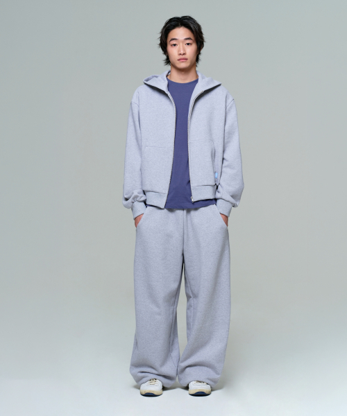 ERA(エラ)の「UNISEX ERA WIDE JOGGER SWEATPANTS - MELANGE GRAY(スウェットパンツ・レディース・グレー・LARGE/MEDIUM/SMALL)」の6枚目の写真