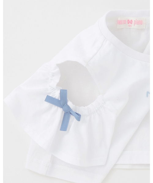 mezzo piano(メゾピアノ)の「肩開き半袖Tシャツ&星キャミワンピースセット(ワンピース・キッズ・ラベンダー/サックスブルー・120cm/130cm/110cm/140cm)」の13枚目の写真