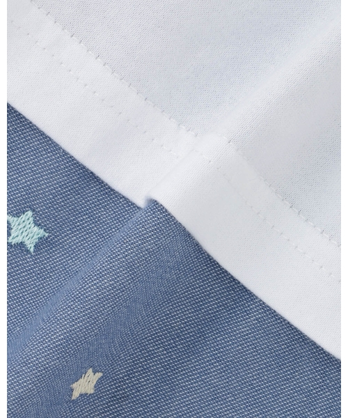 mezzo piano(メゾピアノ)の「肩開き半袖Tシャツ&星キャミワンピースセット(ワンピース・キッズ・ラベンダー/サックスブルー・120cm/130cm/110cm/140cm)」の17枚目の写真