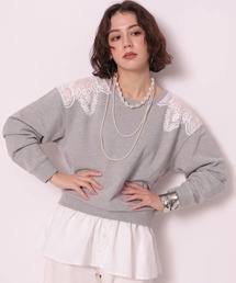 アルページュストーリー ☆裾レースショートロンT 裾レースショートロンT（Tシャツ/カットソー）｜Arpege story