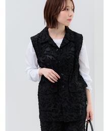 Te chichi | カットジャガードジレ(ベスト)