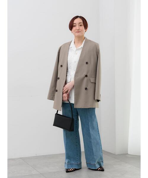 Te chichi（テチチ）の「カットジャガードジレ（ベスト・レディース・ブラック/オフホワイト・F）」の3枚目の写真