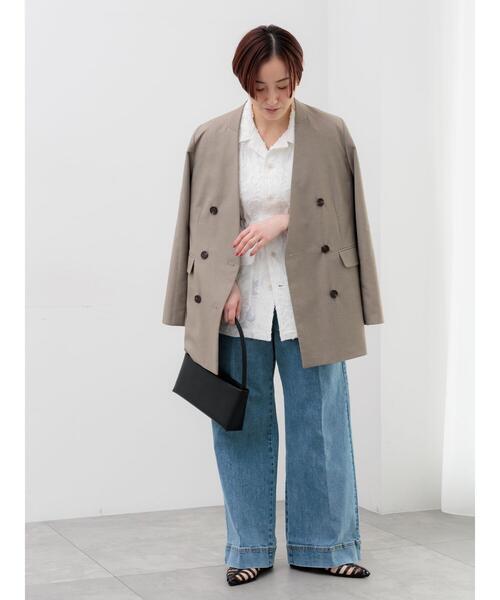 Te chichi（テチチ）の「カットジャガードジレ（ベスト・レディース・ブラック/オフホワイト・F）」の4枚目の写真