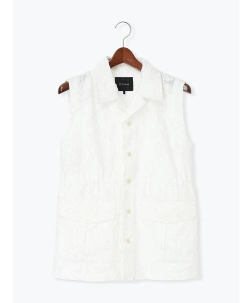 Te chichi（テチチ）の「カットジャガードジレ（ベスト・レディース・ブラック/オフホワイト・F）」の16枚目の写真