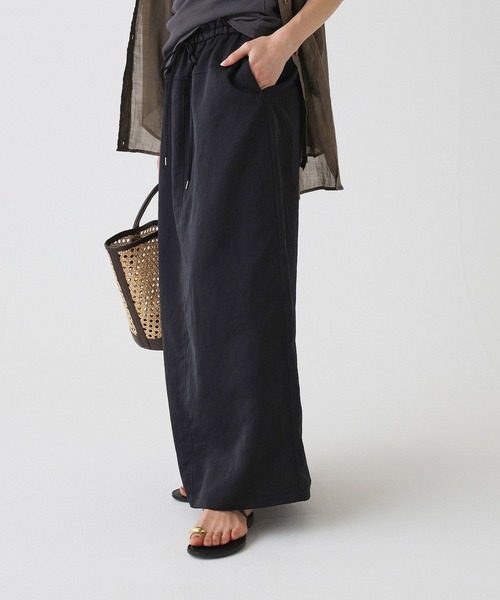 BABYLONE（バビロン）の「ドロストナロースカート（スカート・レディース・ベージュ/ブラック・フリー）」の3枚目の写真