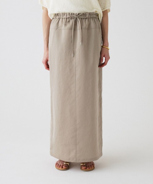 BABYLONE（バビロン）の「ドロストナロースカート（スカート・レディース・ベージュ/ブラック・フリー）」の17枚目の写真