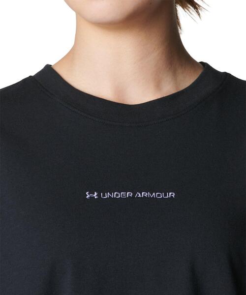 UNDER ARMOUR(アンダーアーマー)の「UAパフォーマンスコットン Tシャツ(トレーニング/レディース)(Tシャツ/カットソー・レディース・ブラック・M/XL/L/S)」の4枚目の写真
