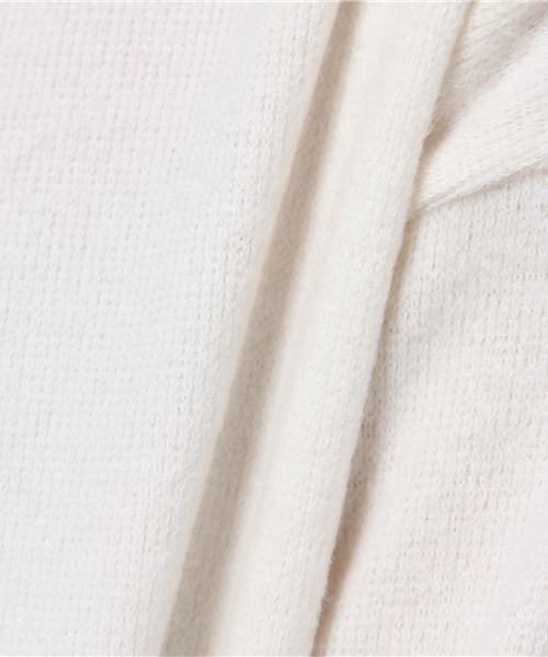 Shelly island(シェリーアイランド)の「【Shelly island】ドロップショルダーニットカットワンピース(ワンピース・レディース・ホワイト/ライトグレー/ブラック・FREE)」の4枚目の写真