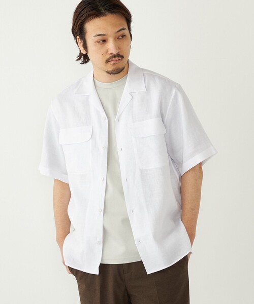 新品、未使用アパルトモン ラミーハーフスリーブシャツ L'Appartement / アパルトモン | 2021AW | Ramie Half Sleeve SH
