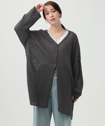 studio CLIP | マルチゲージダブルフロントペーパーヤーンVネックカーディガン(カーディガン/ボレロ)