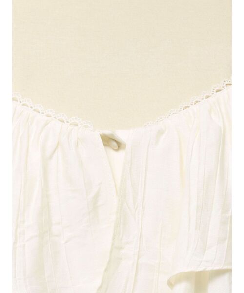 LAGUNAMOON(ラグナムーン)の「フレアデザインドッキングカットトップス 【夏服】【半袖】(Tシャツ/カットソー・レディース・ブラック/アイボリー・FREE)」の13枚目の写真