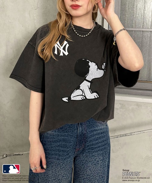 MLB×PEANUTS】 50's RETRO BIG TEE（Tシャツ/カットソー）｜MLB