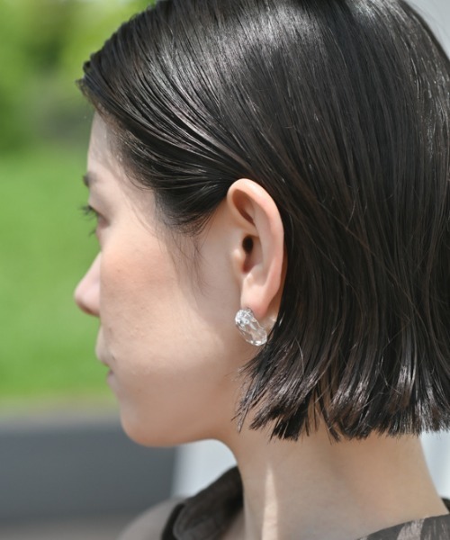 HARIO Lampwork Factory(ハリオランプワークファクトリー)の「ピアス アイスドロップ(ピアス(両耳用)・レディース・クリア・FREE)」の10枚目の写真