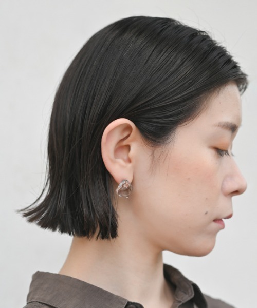 HARIO Lampwork Factory(ハリオランプワークファクトリー)の「ピアス アイスドロップ(ピアス(両耳用)・レディース・クリア・FREE)」の6枚目の写真