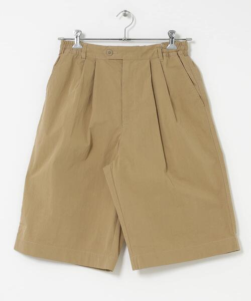 FORK&SPOON（フォークアンドスプーン）の「FORK&SPOON　クリンクルワイドショーツ（その他パンツ・メンズ・ベージュ/ブラック・4/5）」の5枚目の写真