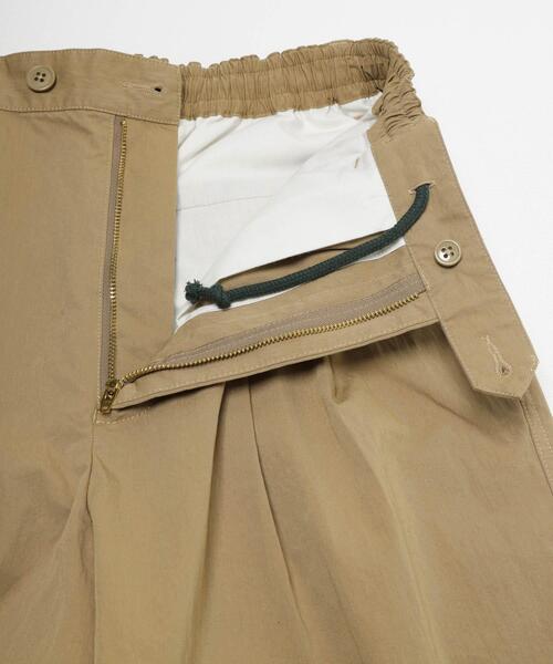 FORK&SPOON（フォークアンドスプーン）の「FORK&SPOON　クリンクルワイドショーツ（その他パンツ・メンズ・ベージュ/ブラック・4/5）」の6枚目の写真