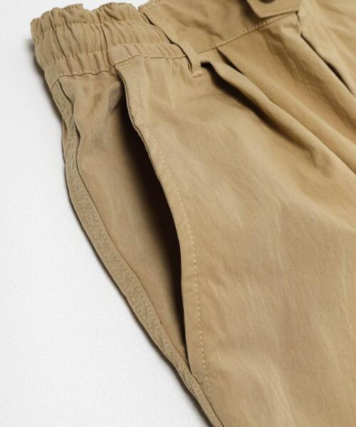 FORK&SPOON（フォークアンドスプーン）の「FORK&SPOON　クリンクルワイドショーツ（その他パンツ・メンズ・ベージュ/ブラック・4/5）」の7枚目の写真