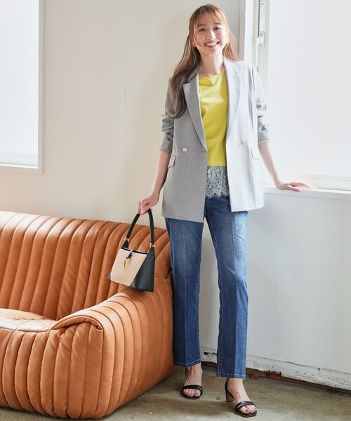 ANY SIS(エニィスィス)の「ショート丈ドルマン5分袖 プルオーバー(Tシャツ/カットソー・レディース・ホワイト系/黄土色系/ブラック系/ブルー系/ピンク系/イエロー系・X-SMALL)」の10枚目の写真