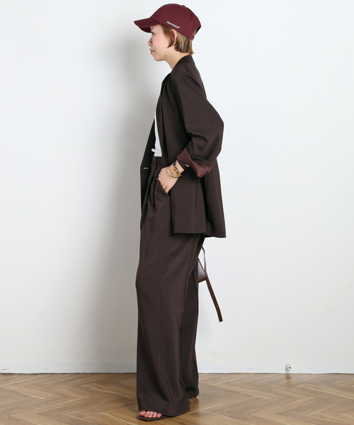 AP STUDIO（エーピーストゥディオ）の「Sleek パンツ（スラックス・レディース・ブラウン/ブラック・40/38/36）」の6枚目の写真