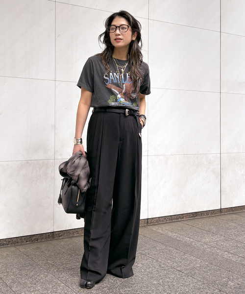 AP STUDIO（エーピーストゥディオ）の「Sleek パンツ（スラックス・レディース・ブラウン/ブラック・40/38/36）」の9枚目の写真