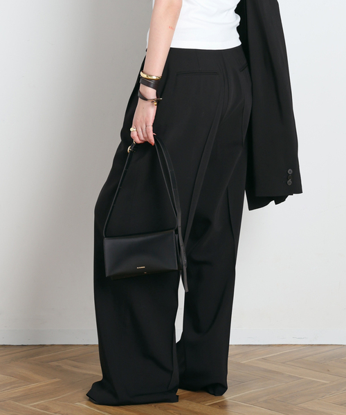 AP STUDIO（エーピーストゥディオ）の「Sleek パンツ（スラックス・レディース・ブラウン/ブラック・40/38/36）」の12枚目の写真