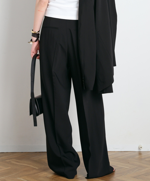 AP STUDIO（エーピーストゥディオ）の「Sleek パンツ（スラックス・レディース・ブラウン/ブラック・40/38/36）」の13枚目の写真