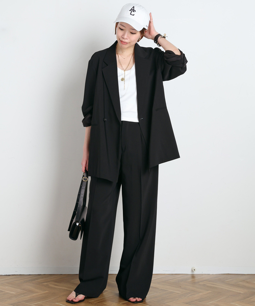 AP STUDIO（エーピーストゥディオ）の「Sleek パンツ（スラックス・レディース・ブラウン/ブラック・40/38/36）」の14枚目の写真