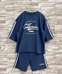 SHISKY（シスキー）の「BIGシルエットSETUP ハーフパンツ プリントTシャツ 上下セット（セットアップ）」